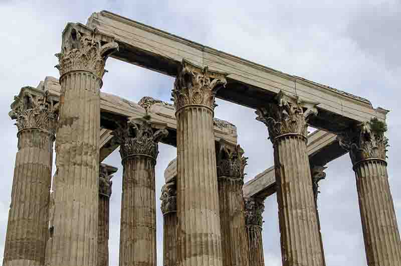 119 - Grecia - Atenas - templo de Zeus Olimpico
